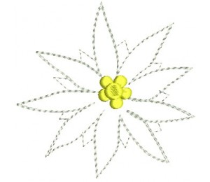 Stickdatei - Bayrisches Edelweiss Doodle